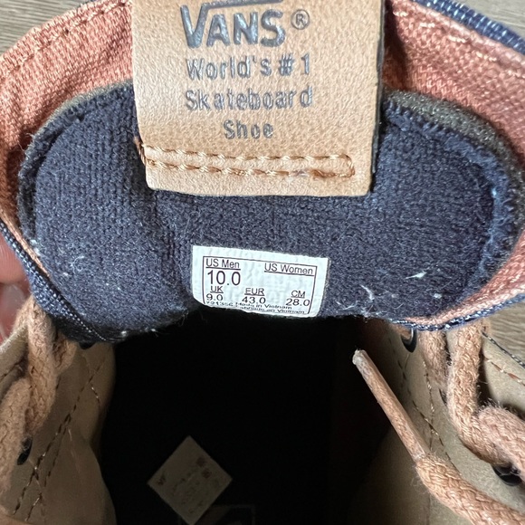 Sk8-Hi Vans. Denim - Picture 3 of 5